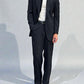 Giorgio Armani 1990s Black Pleated Wool Suit - Size L Jacket / 36" Waist