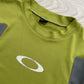 Oakley 00s Tech Panelled Green T-Shirt - Size L