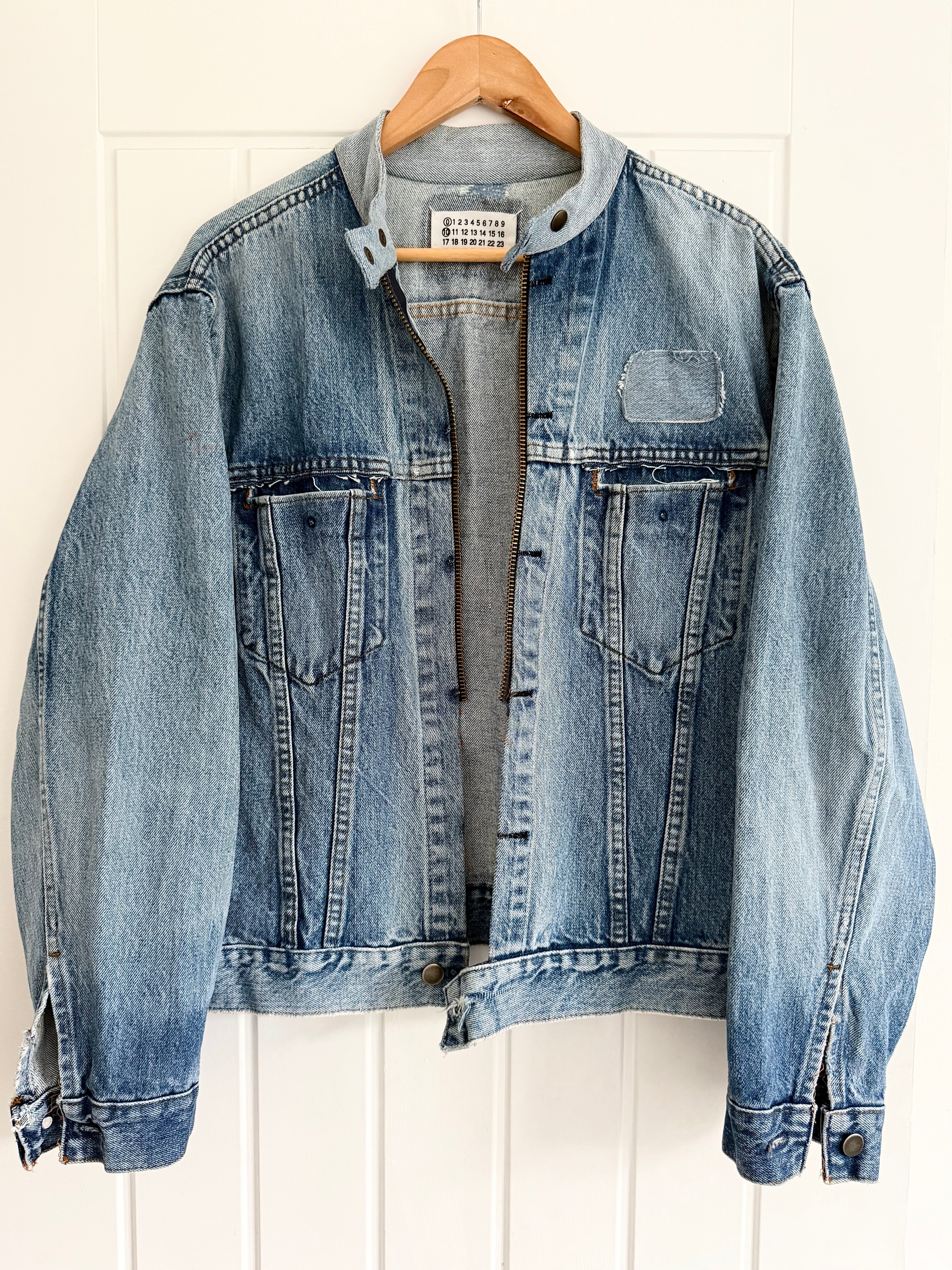 Maison Martin Margiela SS2002 Artisanal Line (0)(10) Reconstructed Denim Patchwork Jacket - Size L