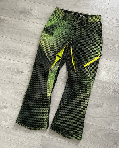 Oakley FW2010 Thinsulate Vent Zipper Technical Print Ski Pants - Size 32