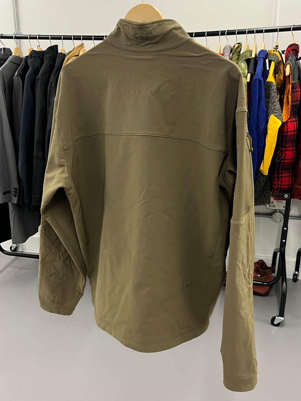 Arcteryx LEAF Gen 1 Bravo Softshell Fleece Lined Utility Jacket Crocodile Green - Size XL