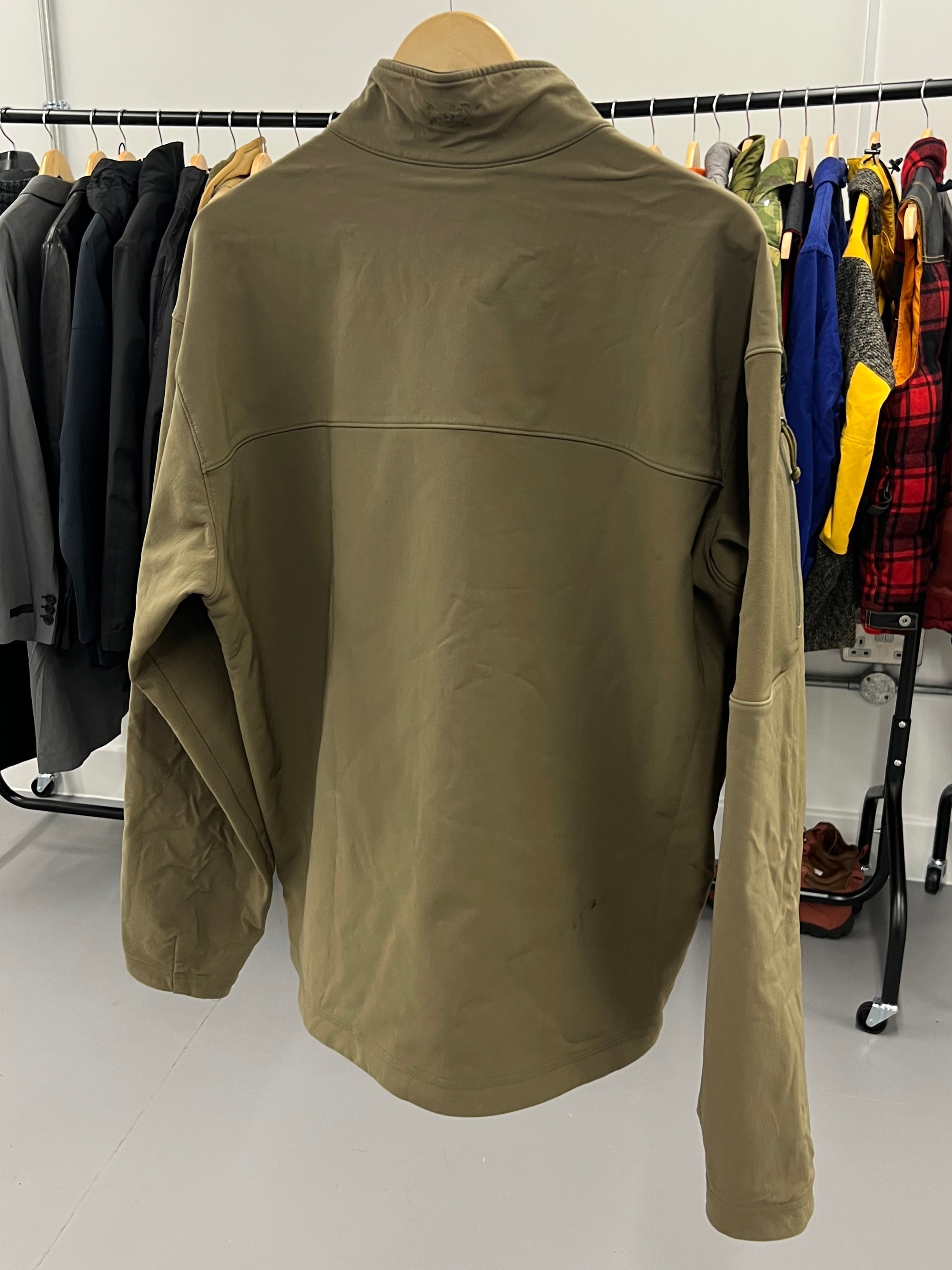 Arcteryx LEAF Gen 1 Bravo Softshell Fleece Lined Utility Jacket Crocodile Green - Size XL