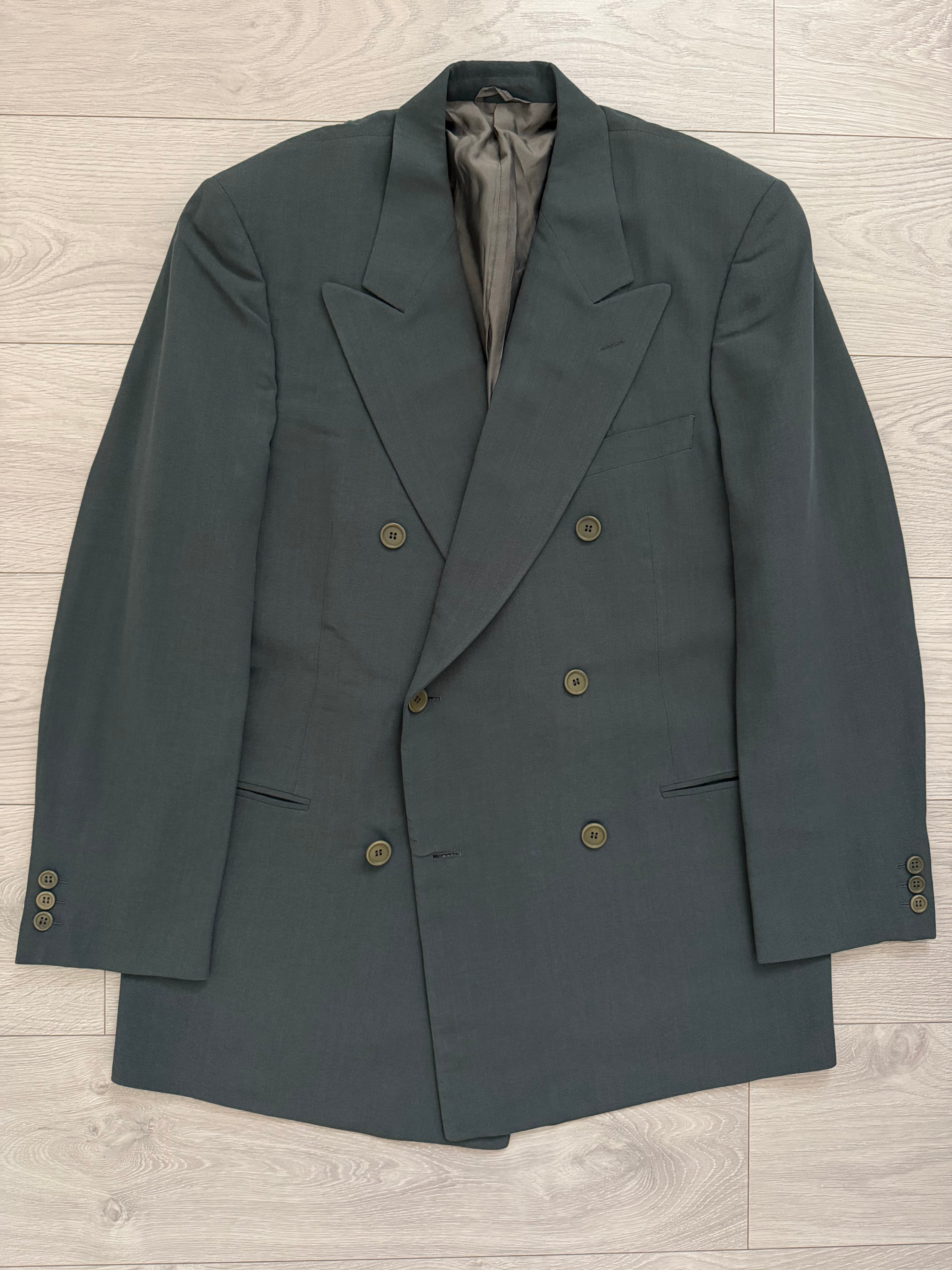 Giorgio Armani Black Label 1997 Peaked Lapel Double Breasted