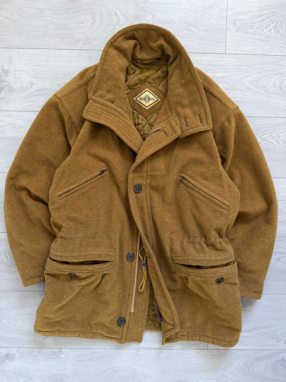 Hugo Boss 1980s Wool Cashmere Sport Coat - Size XXL