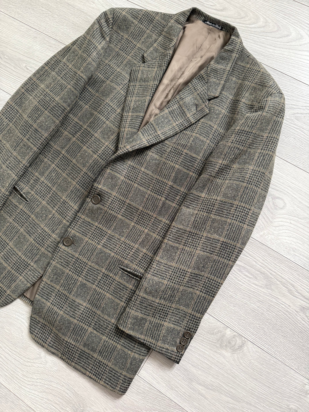 Giorgio Armani 1980s Rolled 3B Textured Wool Sport Jacket Blazer - Size XL