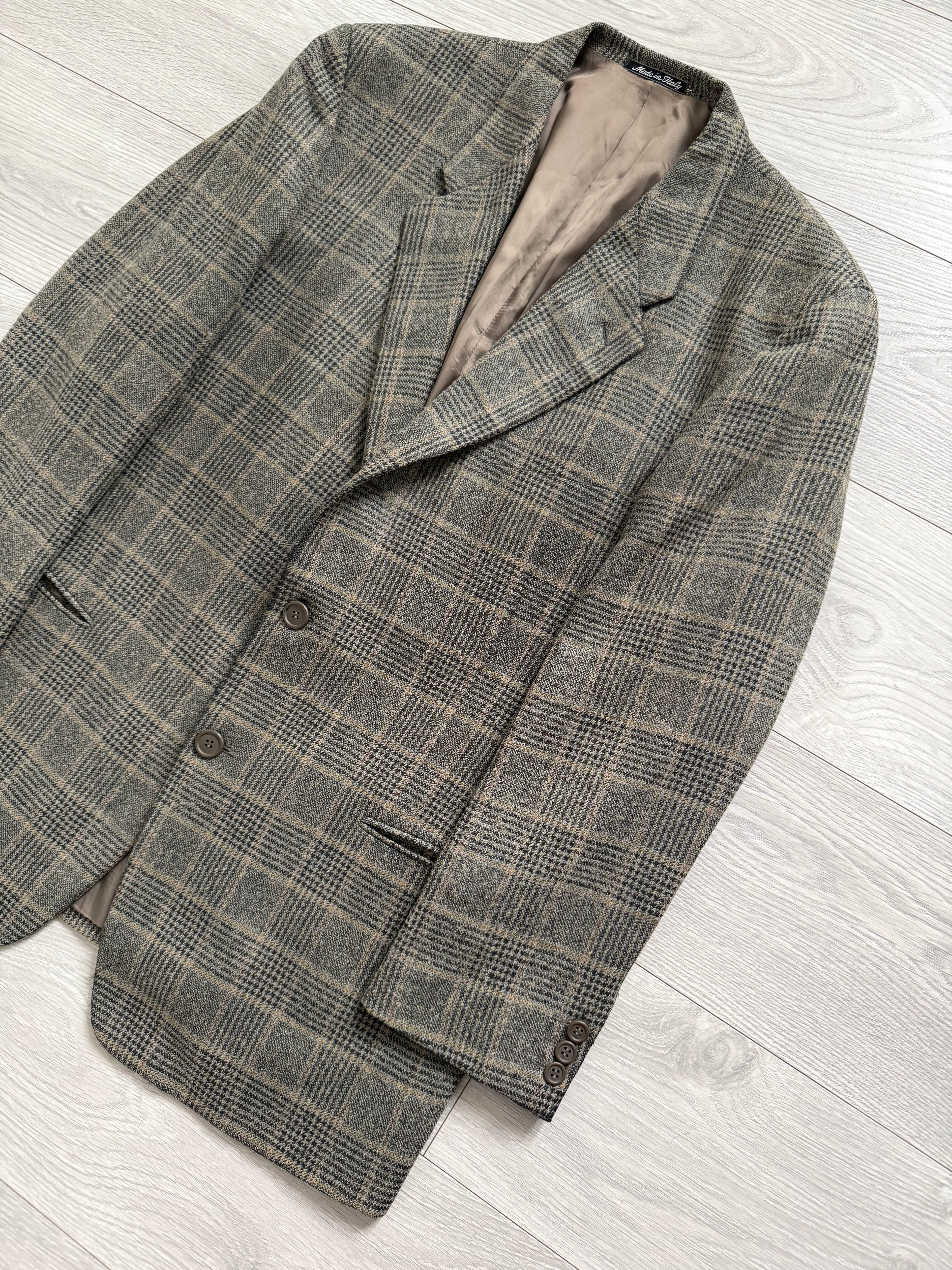 Giorgio Armani 1980s Rolled 3B Textured Wool Sport Jacket Blazer - Size XL