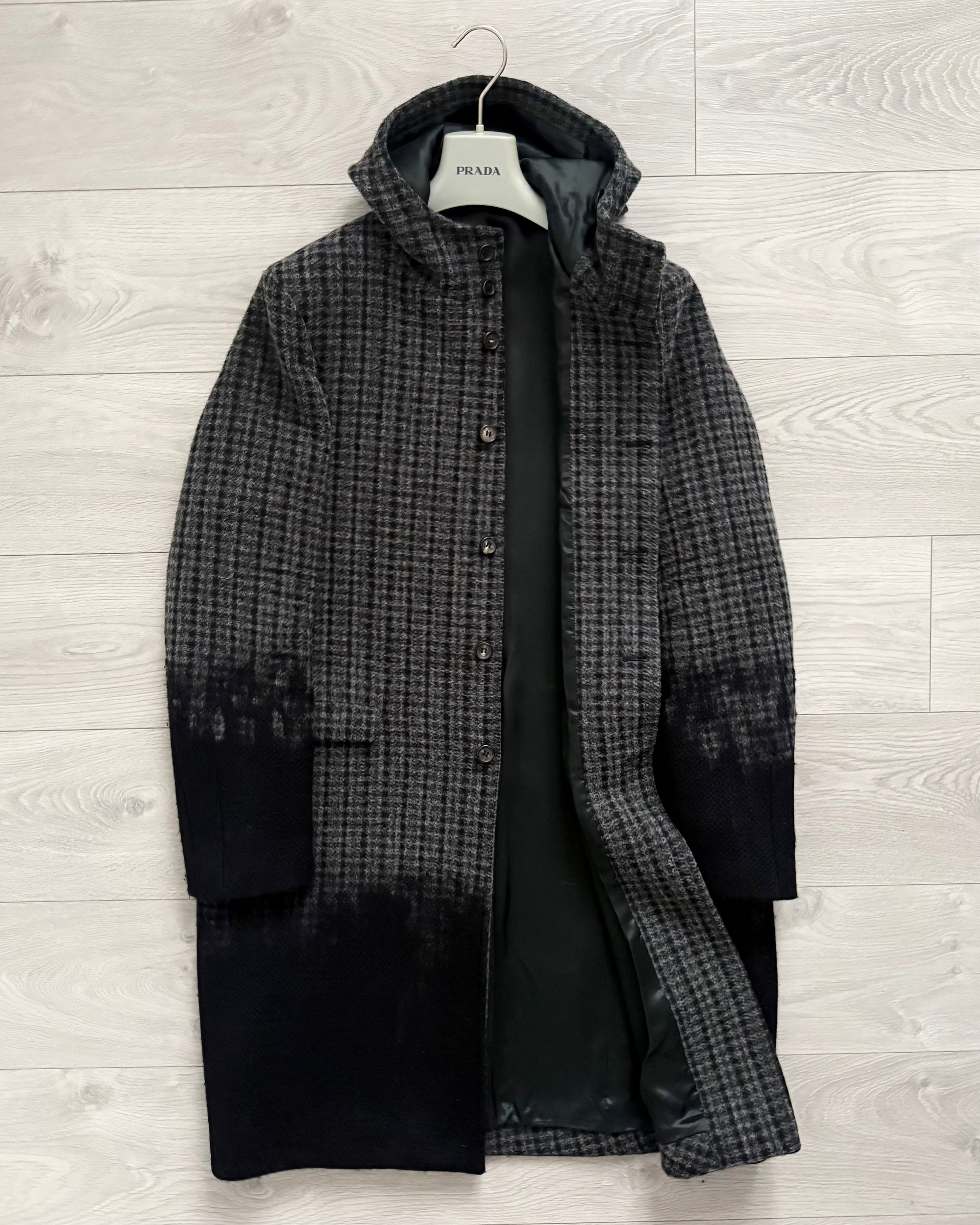 Prada FW2007 Runway Gradient Wool Coat - Size M