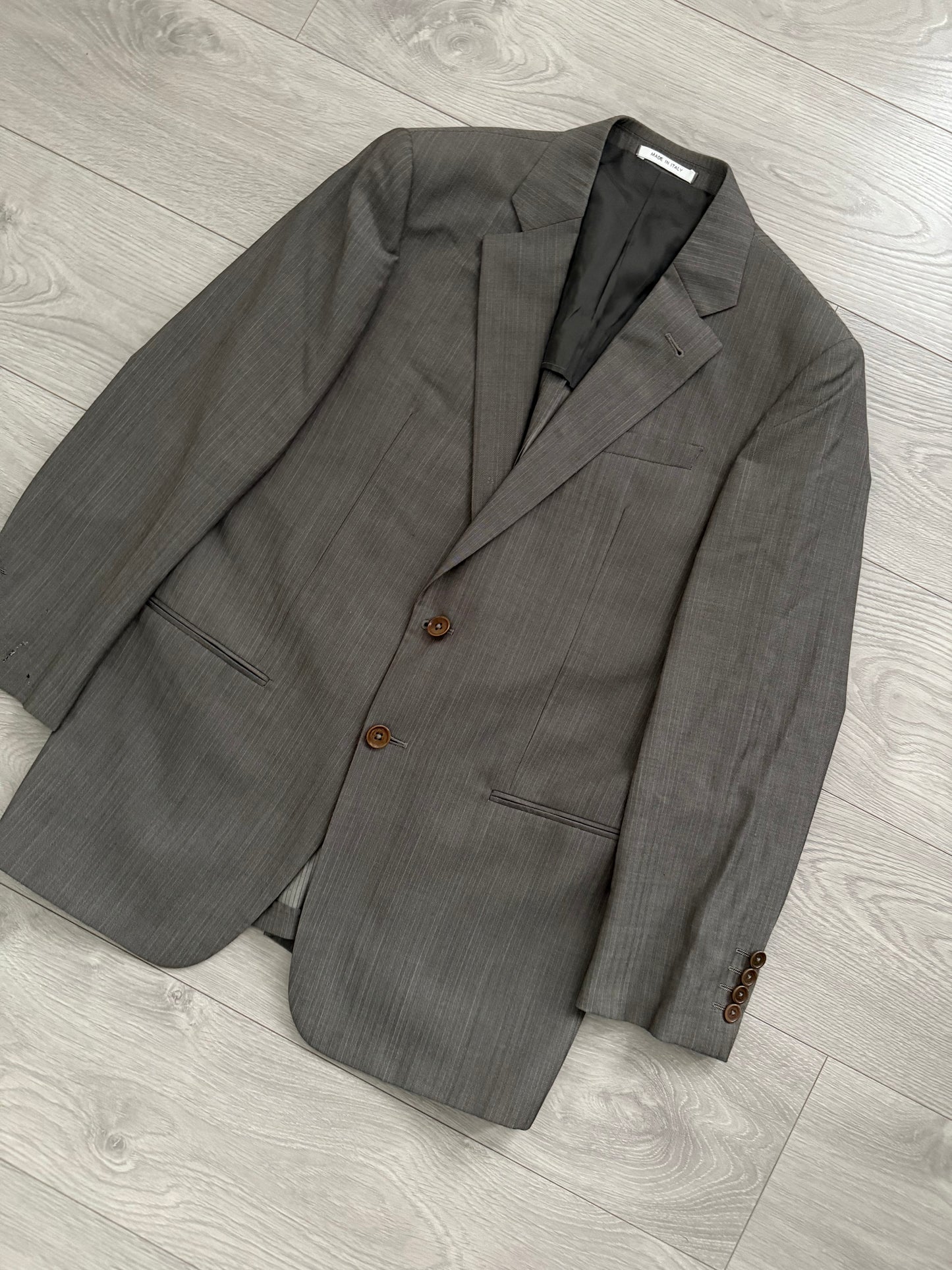 Armani 2003 Pleated Wool Suit - Size M Jacket / 32" Waist
