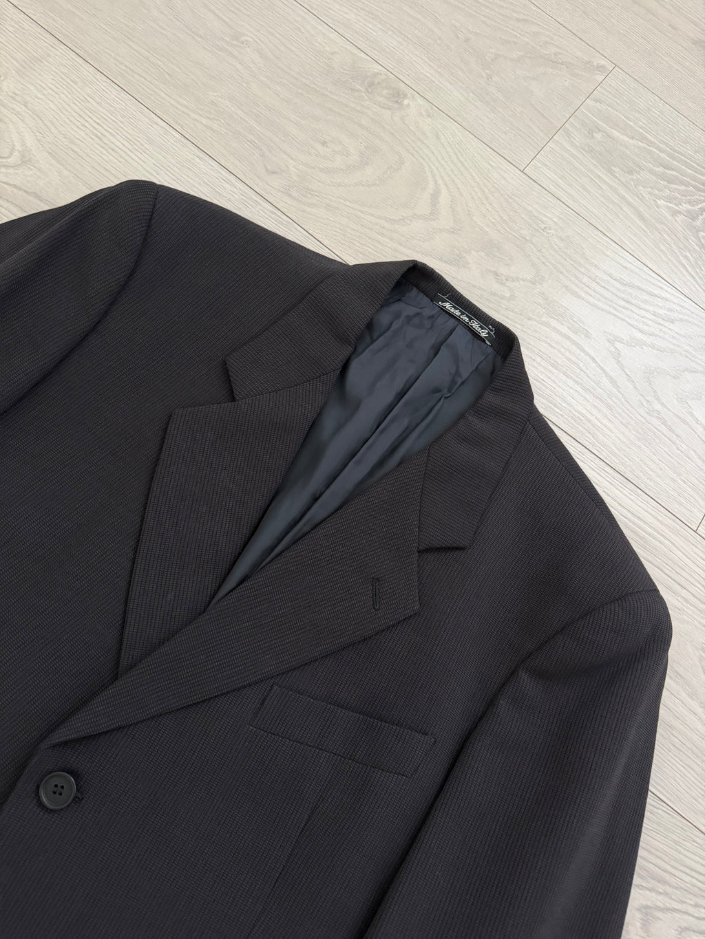 Giorgio Armani 1980s 3B Textured Wool Sport Jacket Blazer - Size XL