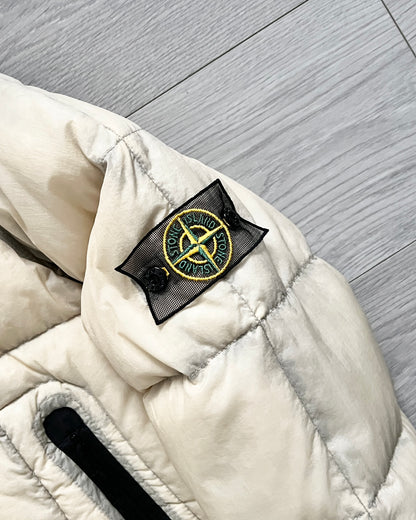 Stone Island AW2006 Opaque Nylon Goose Down Mesh Badge Puffer Jacket - Size S