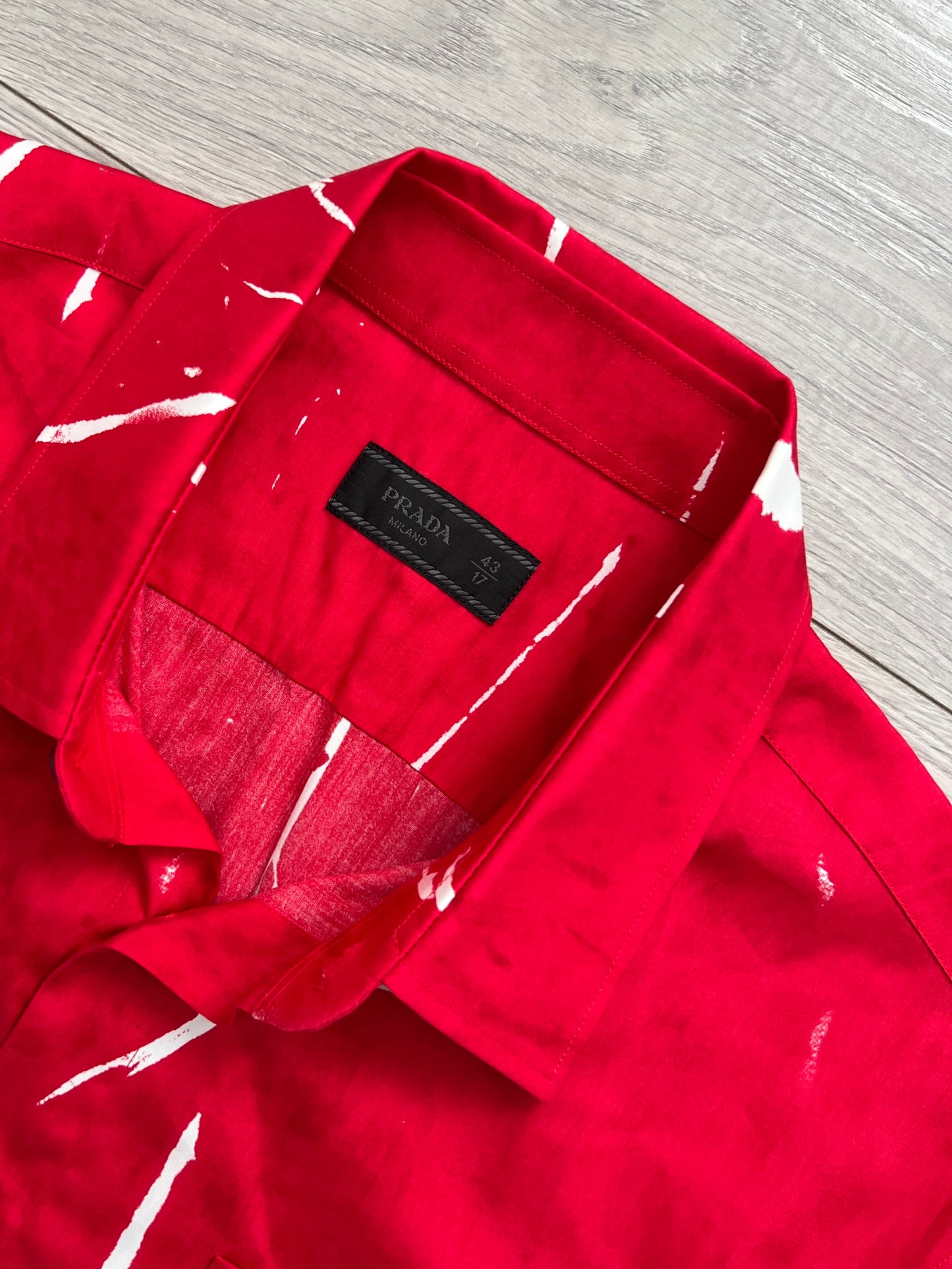 Prada SS2015 Stencil Print Shirt - Size L