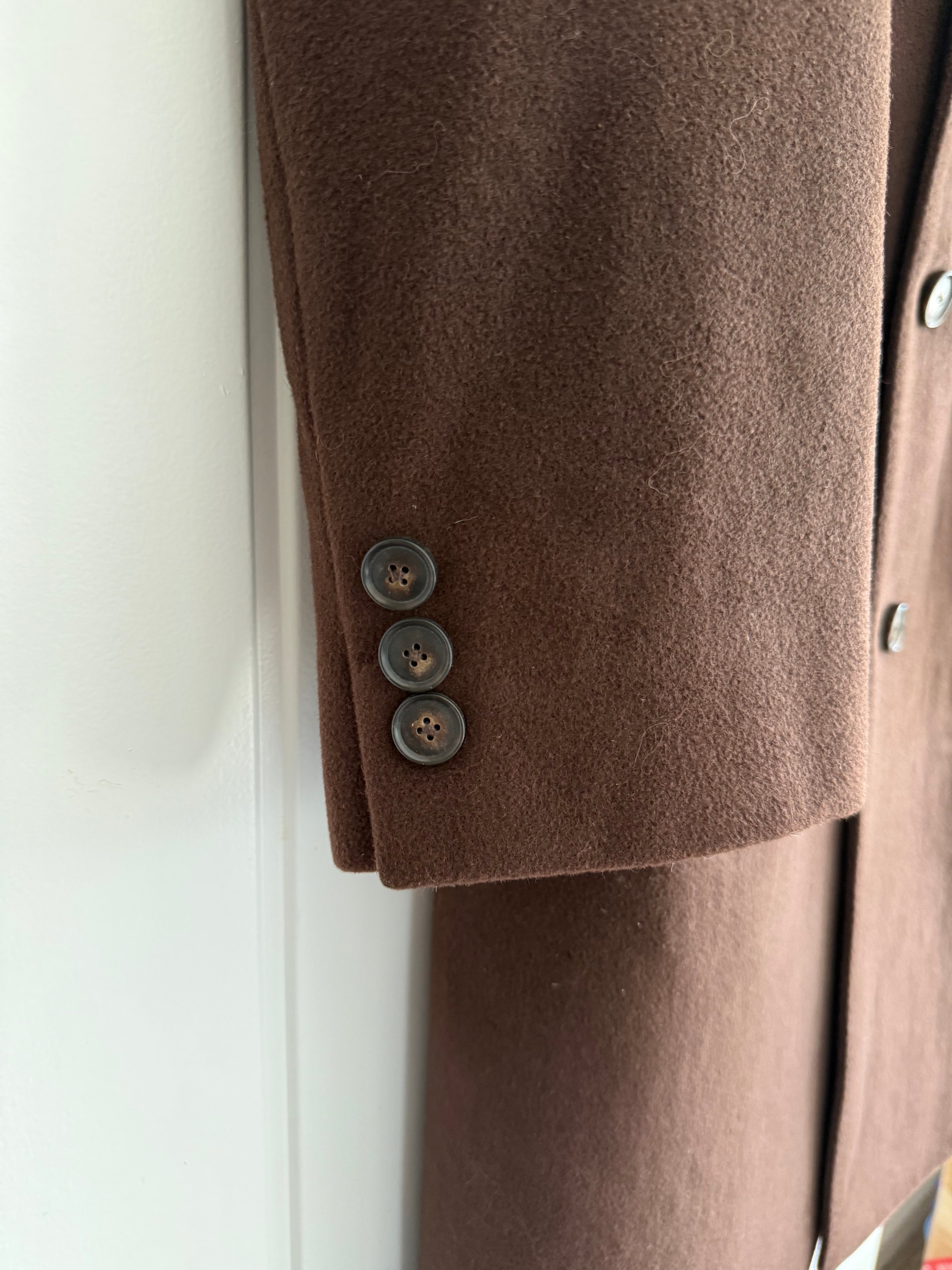 Hugo Boss 1990s 'Stratus' Wool Cashmere Coat - Size M