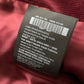 Prada FW2017 Runway Burgundy Red Western Corduroy Belted Coat - Size M