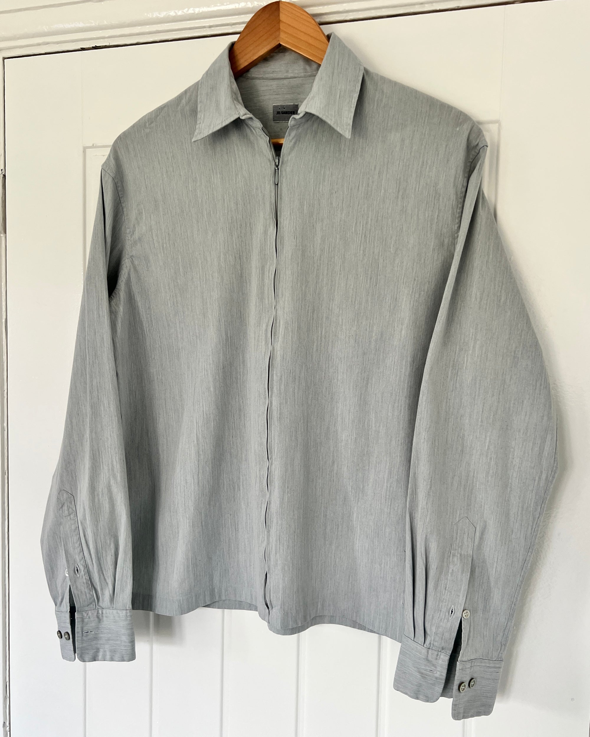 Jil Sander by Raf Simons 00s Zip-Front Shirt Jacket - Size S