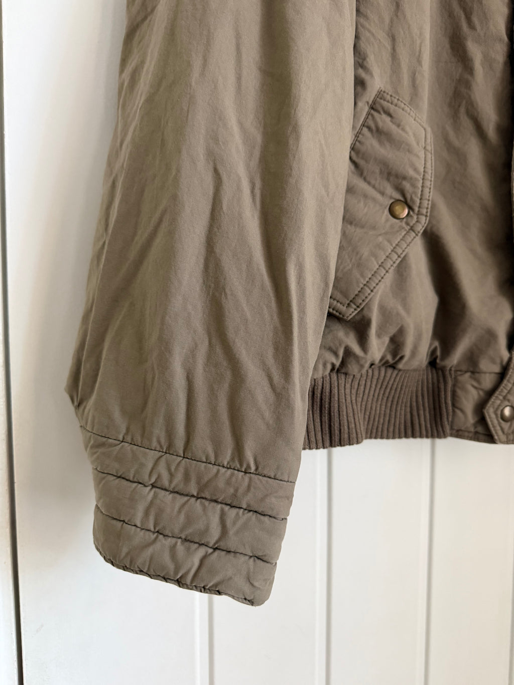 Valentino 1980s Padded Cotton Bomber Jacket - Size S