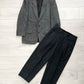 Comme Des Garcons Homme 1990s Wool Herringbone Suit - M Jacket / 32" Waist