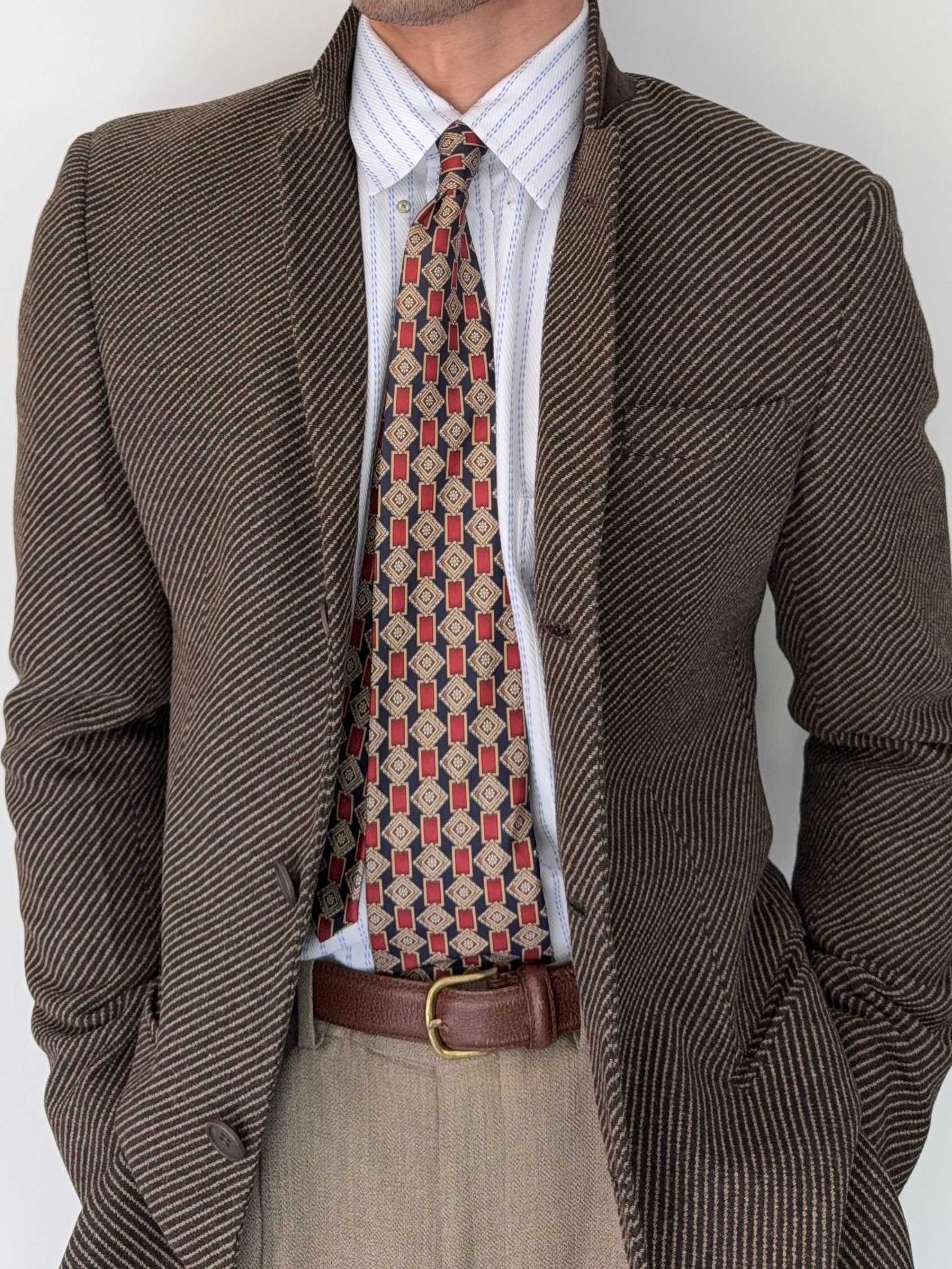 Emporio Armani 2001 3B Wool Twill Sports Jacket Blazer - Size S
