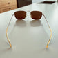 Helmut Lang 1999 Titanium Metal Sunglasses