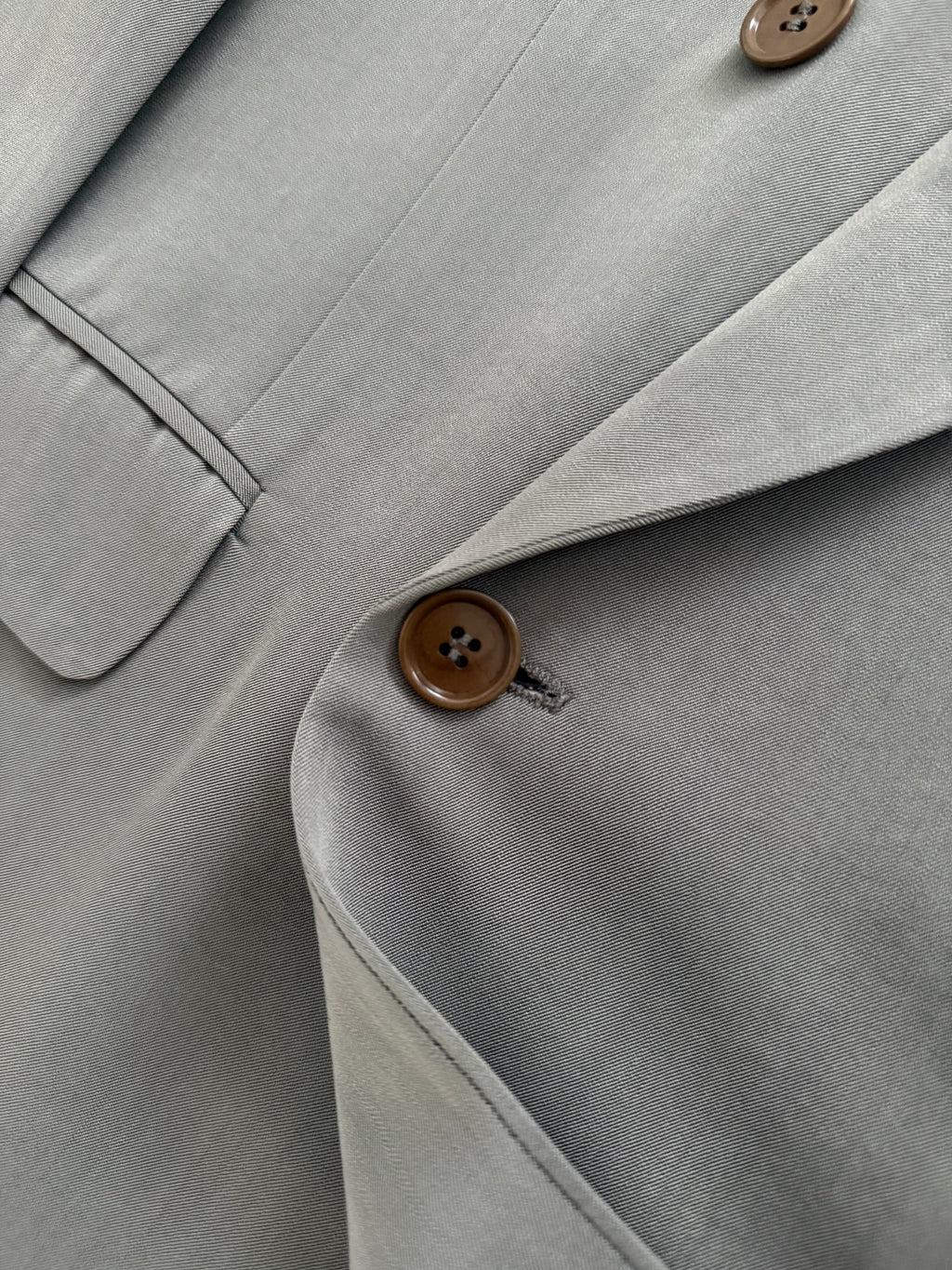 Hugo Boss 1980s 'Al Capone' Peaked Lapel Double Breasted Pleated Wool Silk Suit - Size XXL Jacket / 36" Waist