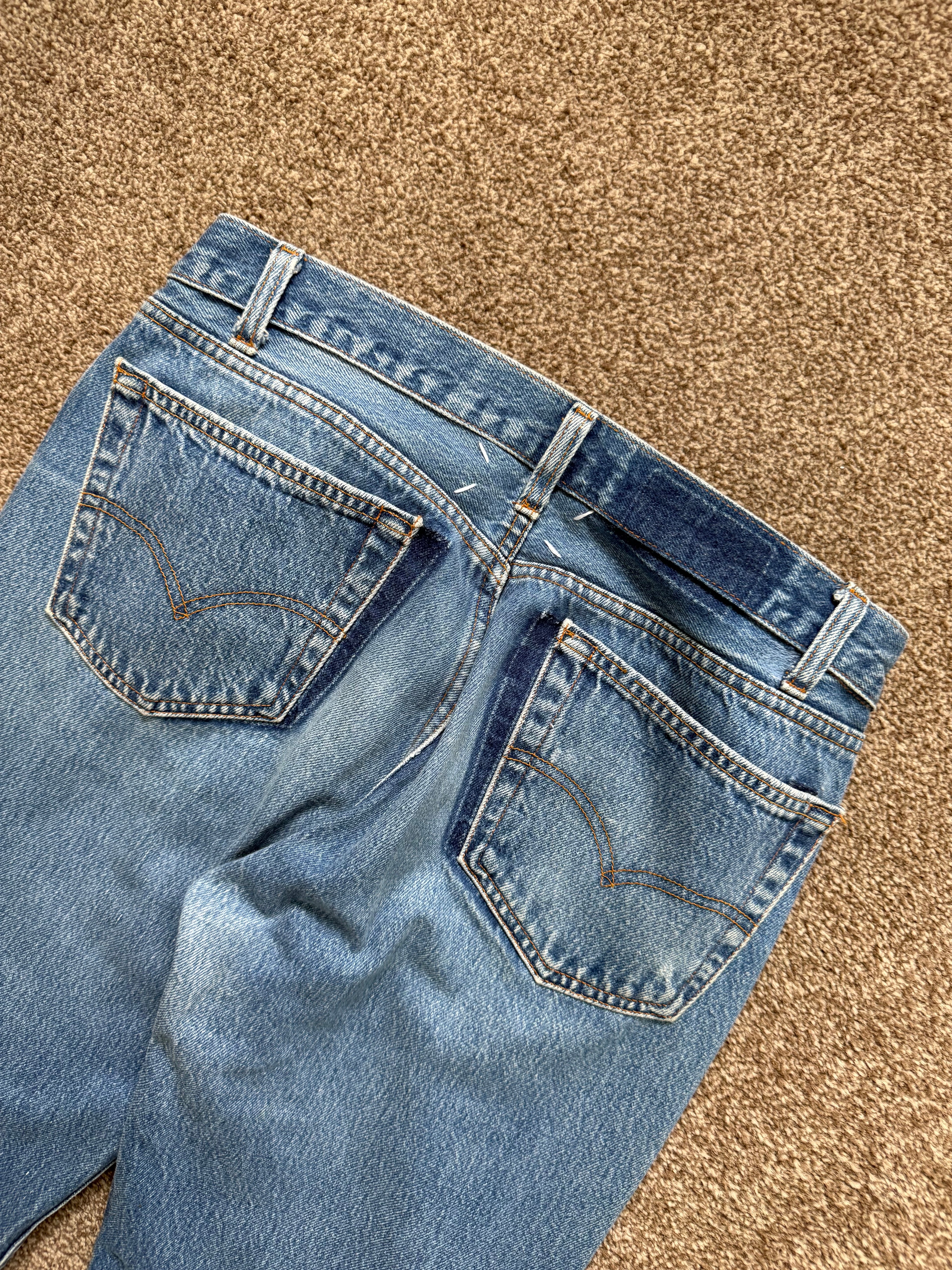 Maison Martin Margiela Artisanal Line (0)(10) SS2000 Re-Worked Exposed Zip Denim Jeans - Size 31" Waist