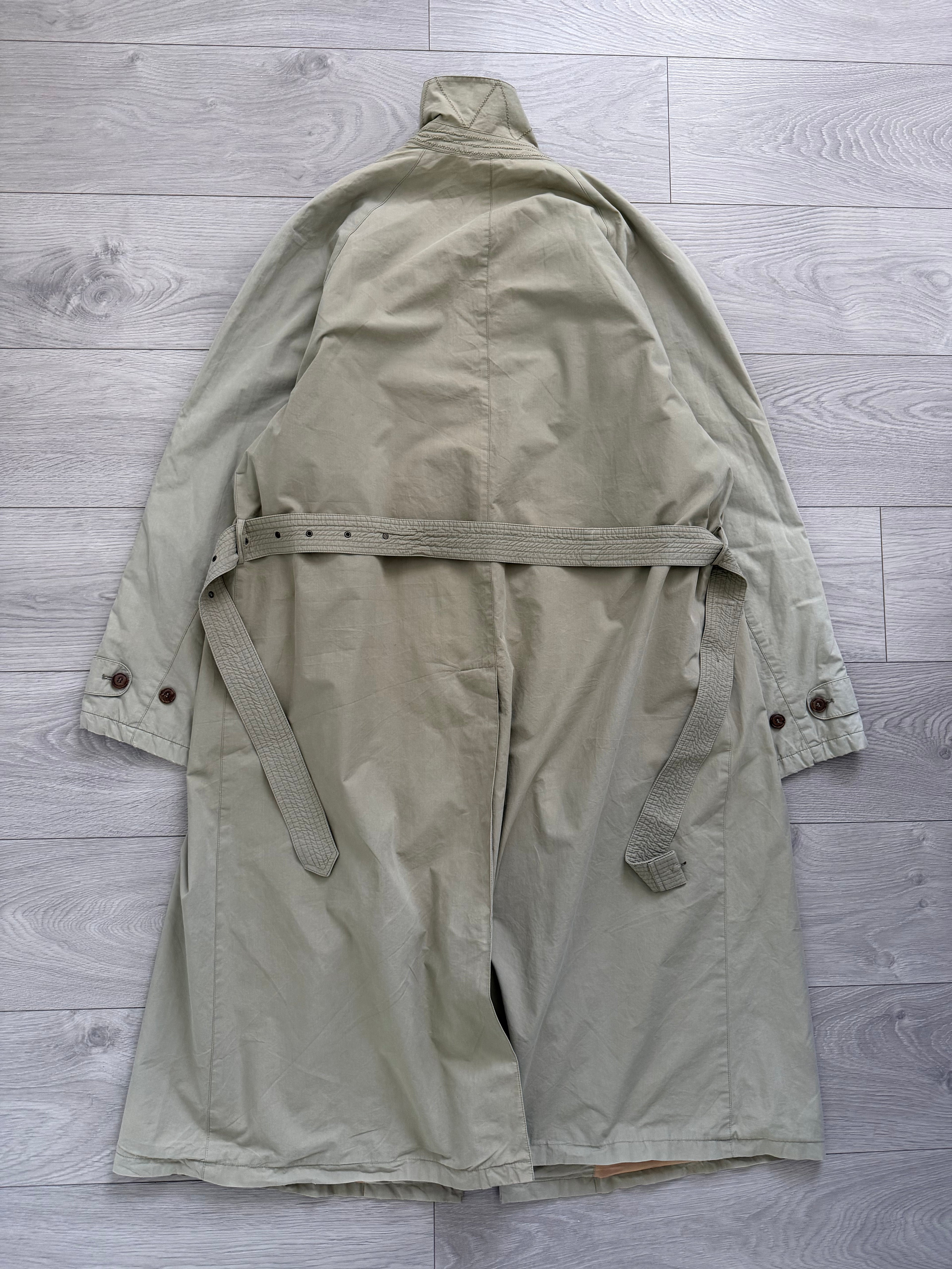 Giorgio Armani 1980s Cotton Belted Raincoat - Size L
