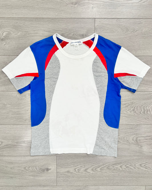 Comme Des Garcons Shirt 2007 Curve Panelled Tech T-Shirt - Size M