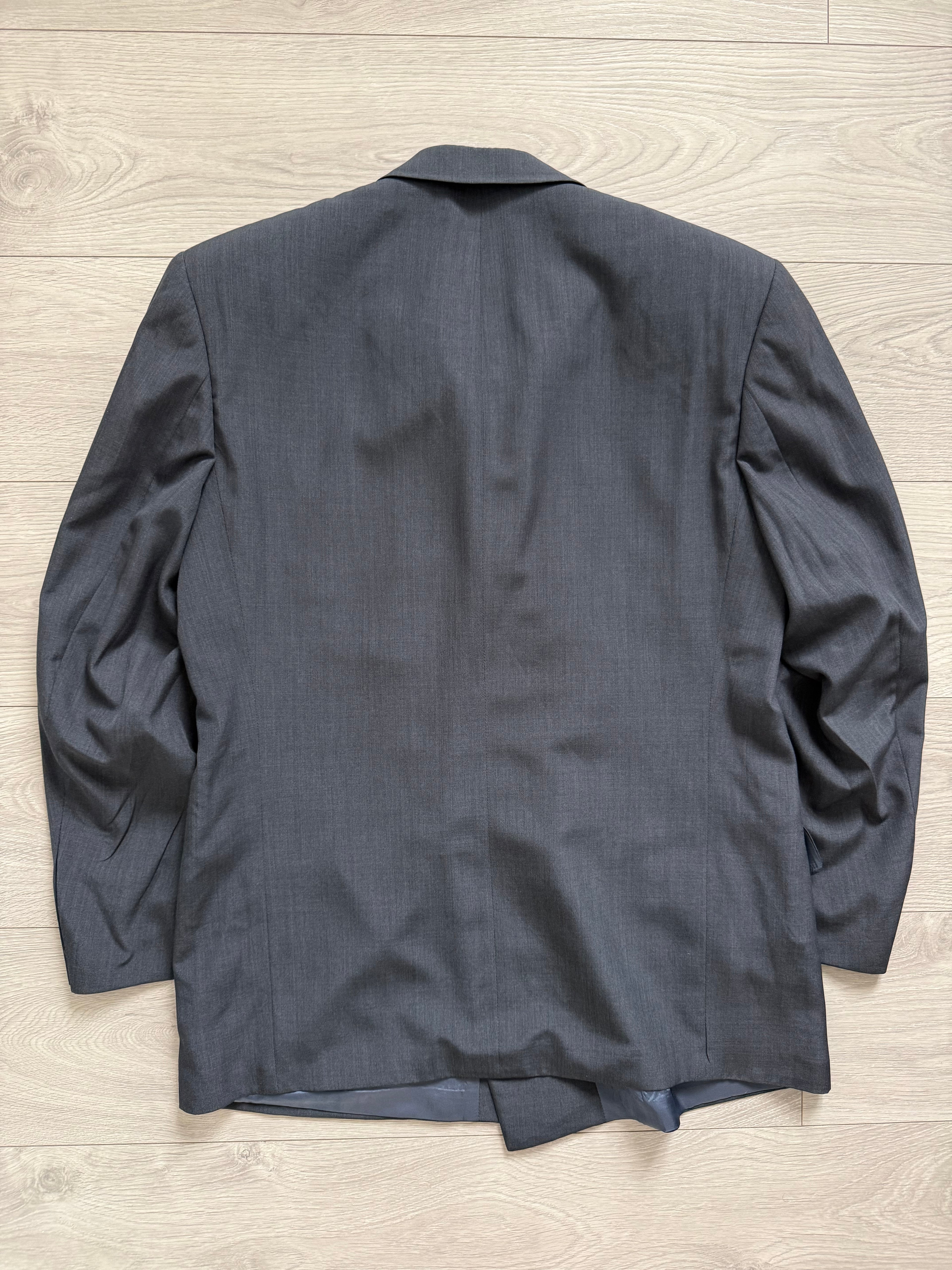 Hugo Boss 'Al Capone' 1980s Peaked Lapel Double Breasted Wool Rayon Sport Blazer Jacket - Size L