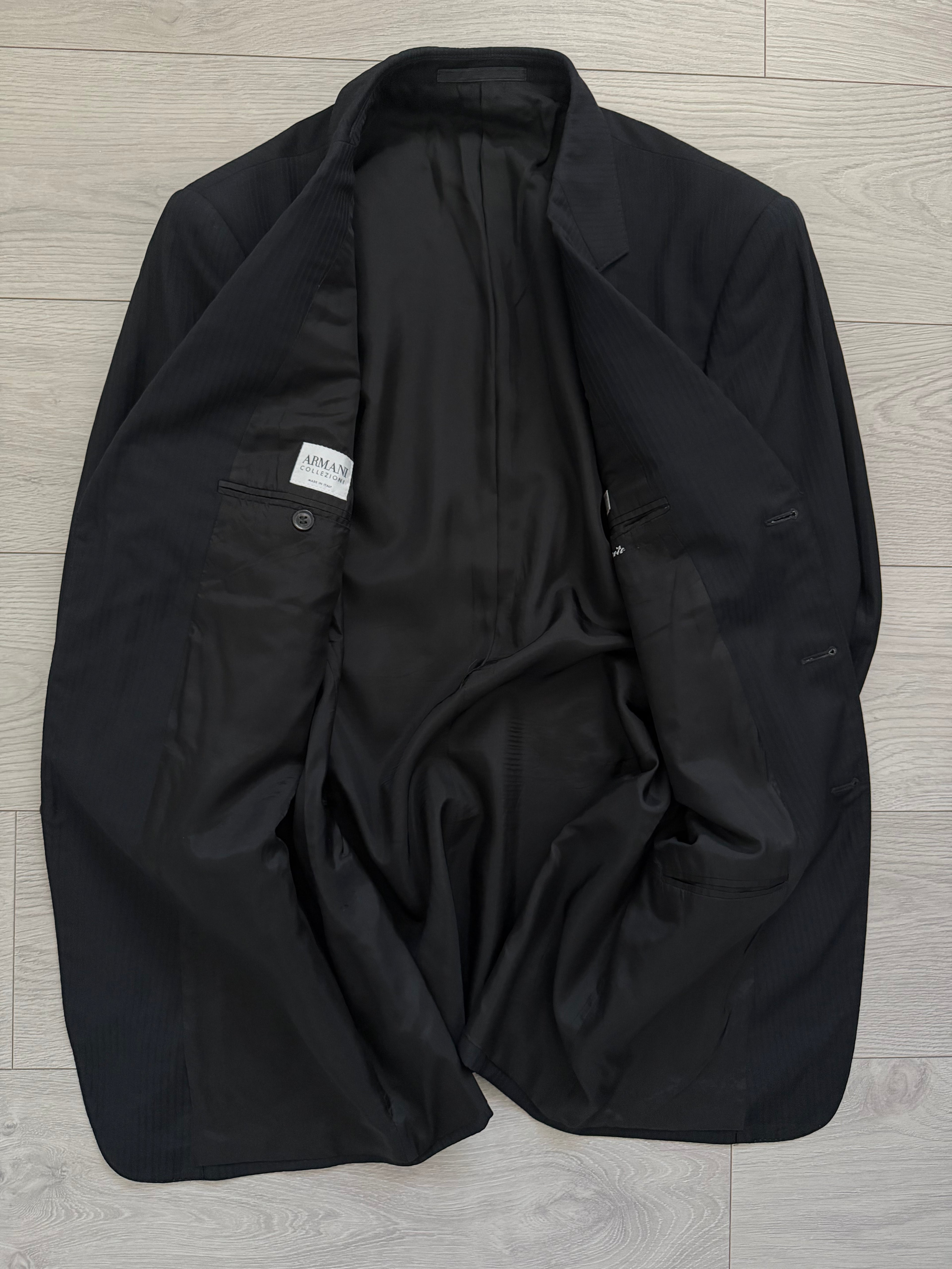 Armani 1990s Pleated Wool Suit  - Size L Jacket / 34" Waist