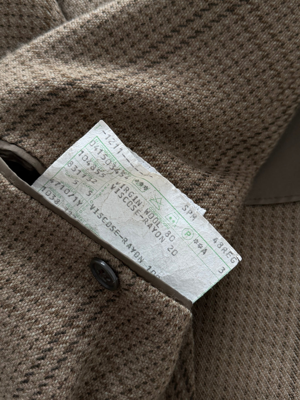 Giorgio Armani 1980s 2B Wool Blend Unlined Sport Jacket Blazer - Size M
