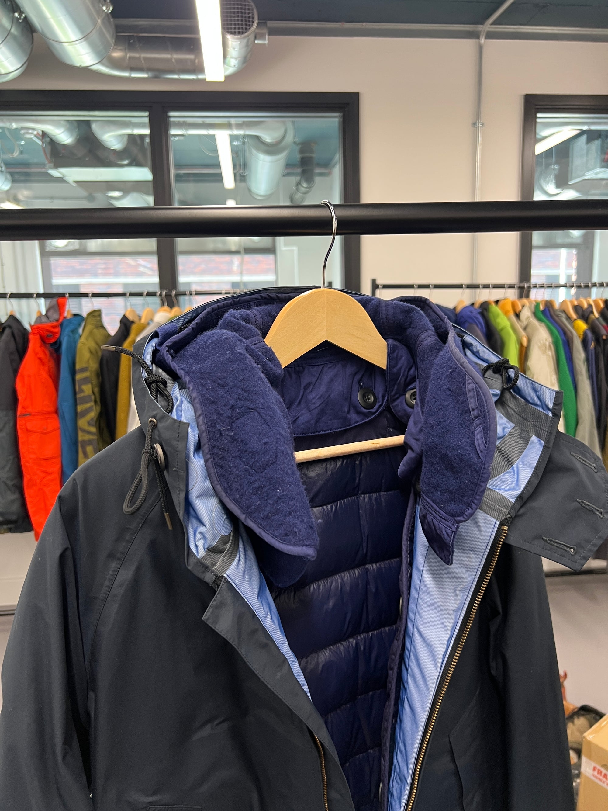 Ten C Garment Dyed Jacket & Down Liner - Size M