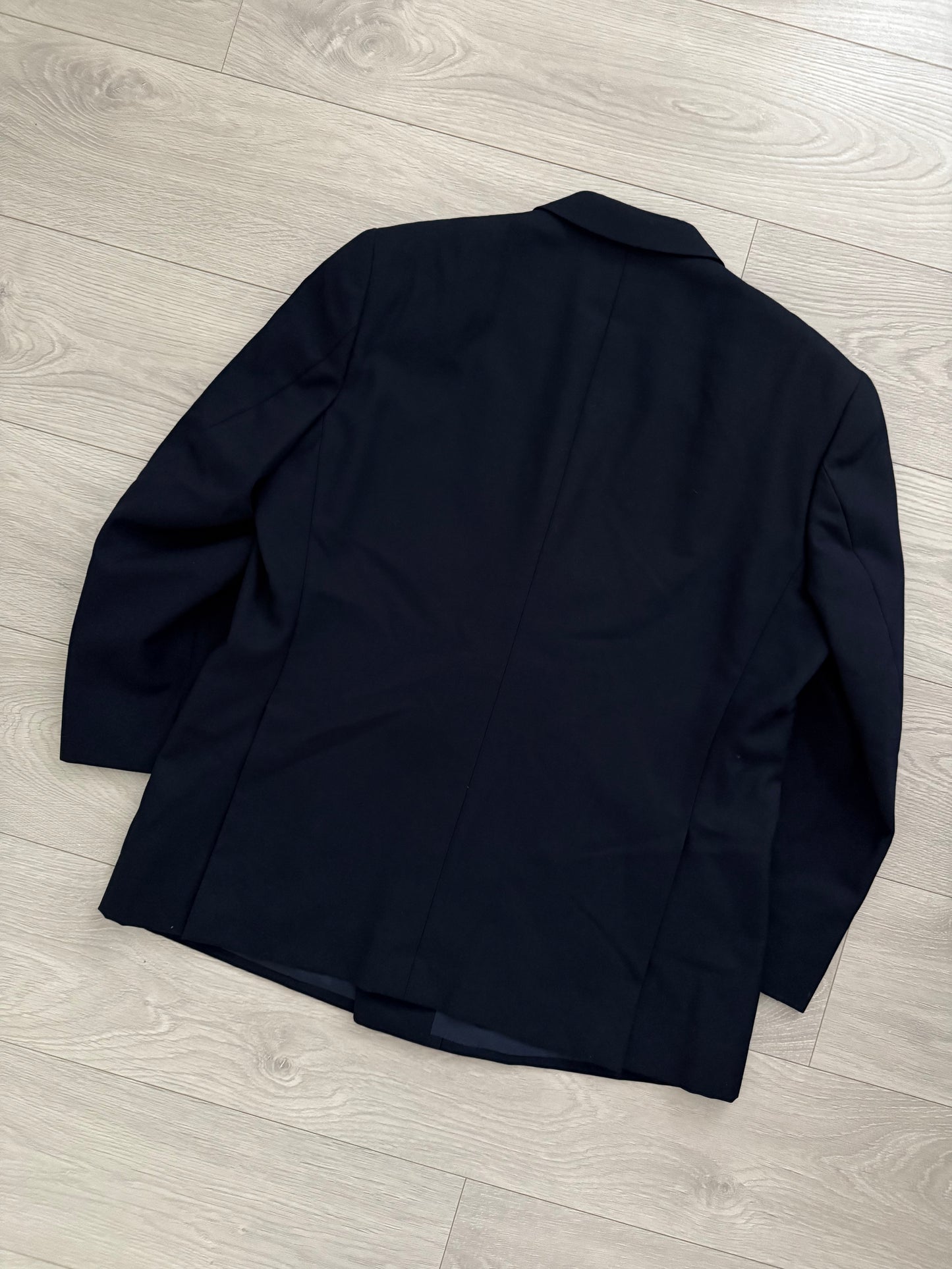 Doremuil Fabric Double Breasted Pleated Wool Suit - Size XL Jacket / 38" Waist