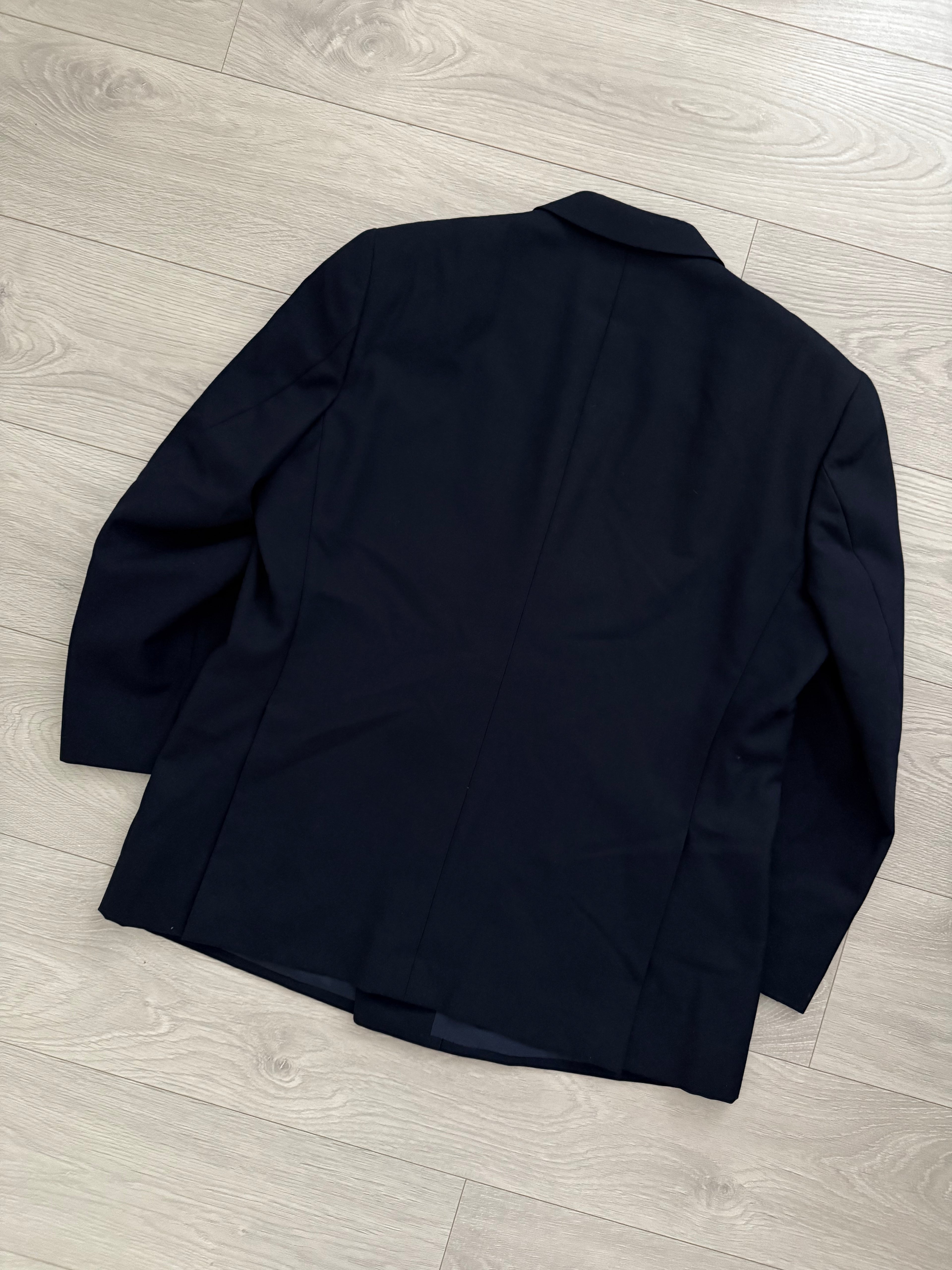 Doremuil Fabric Double Breasted Pleated Wool Suit - Size XL Jacket / 38" Waist