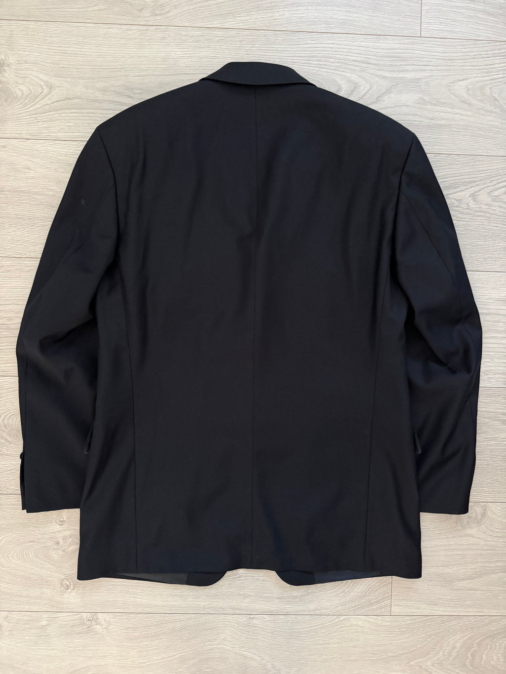Hugo Boss 1980s 'Posseiden' 3B Super 100s Navy Wool Pleated Suit - Size M Jacket / 31" Waist