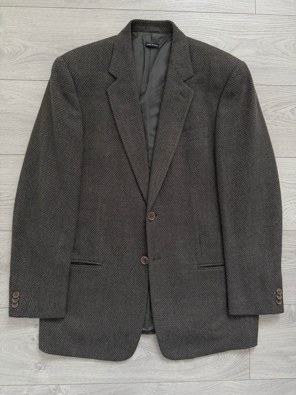 Giorgio Armani 1990s Vestimenta 2B Textured Wool Sport Jacket Blazer  - Size M