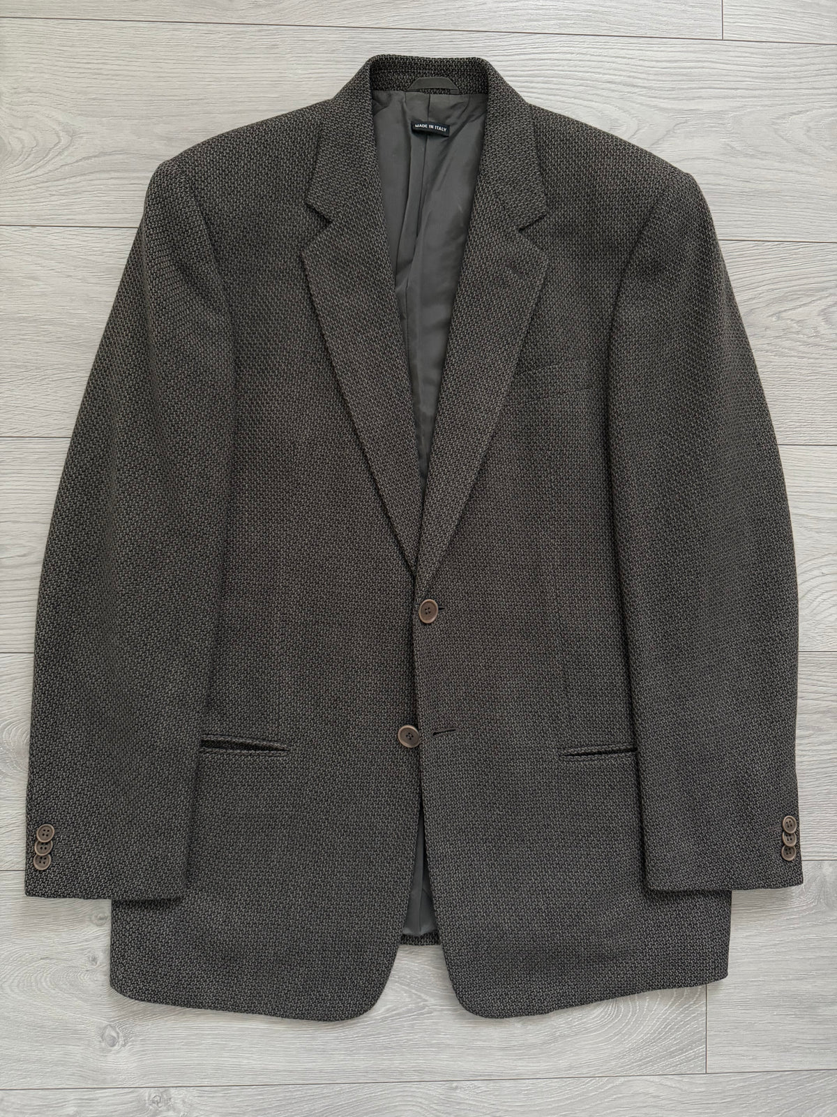 Giorgio Armani 1990s Vestimenta 2B Textured Wool Sport Jacket Blazer  - Size M