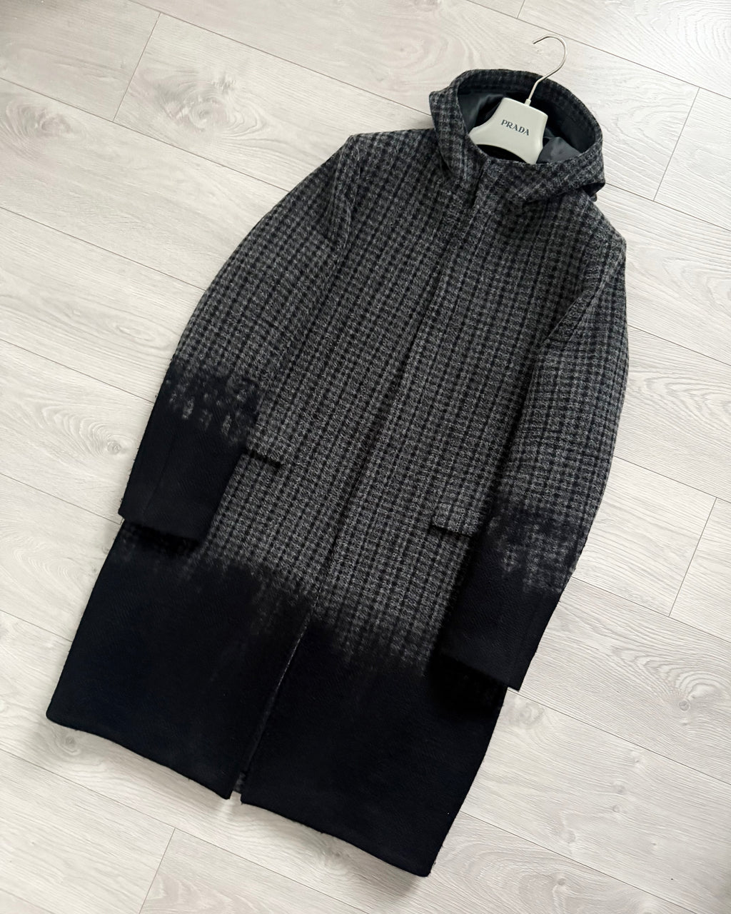 Prada FW2007 Runway Gradient Wool Coat - Size M
