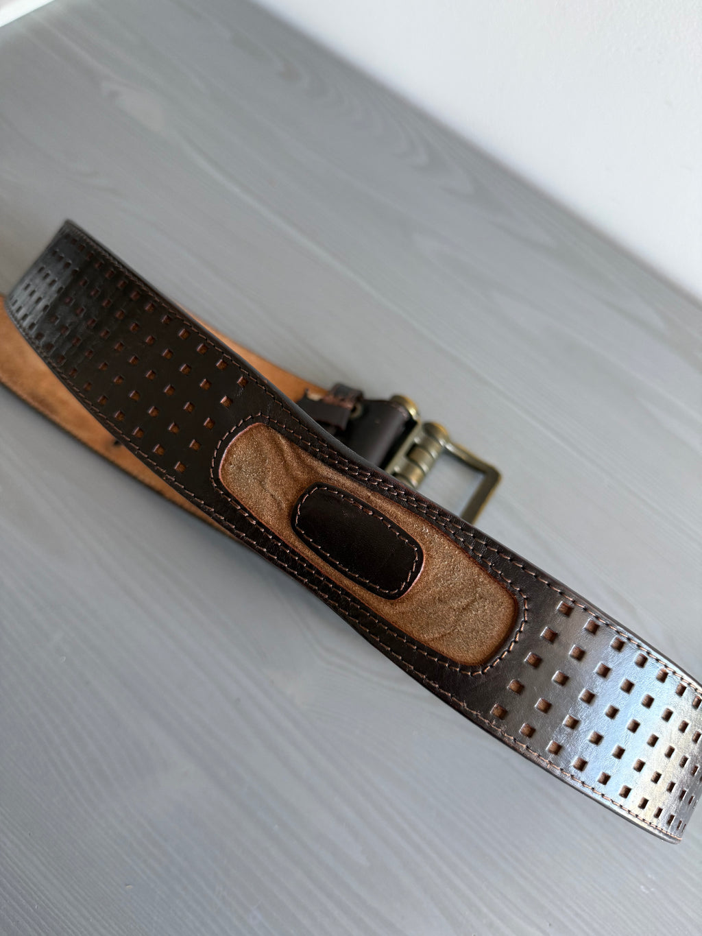 Oakley 00s Mechanical Utility Leather Belt - Size 32 to 36