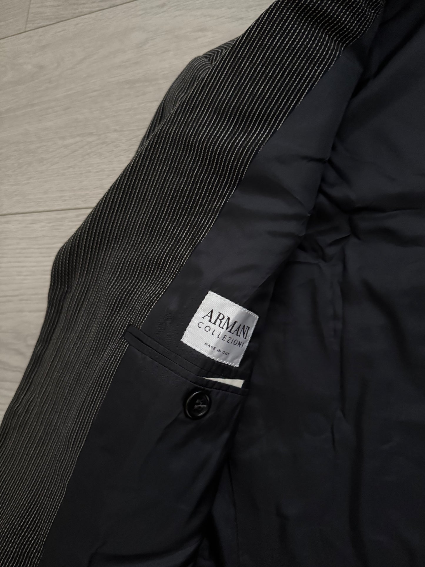 Armani 1990s Striped Wool Suit - Size S Jacket / 30" Waist