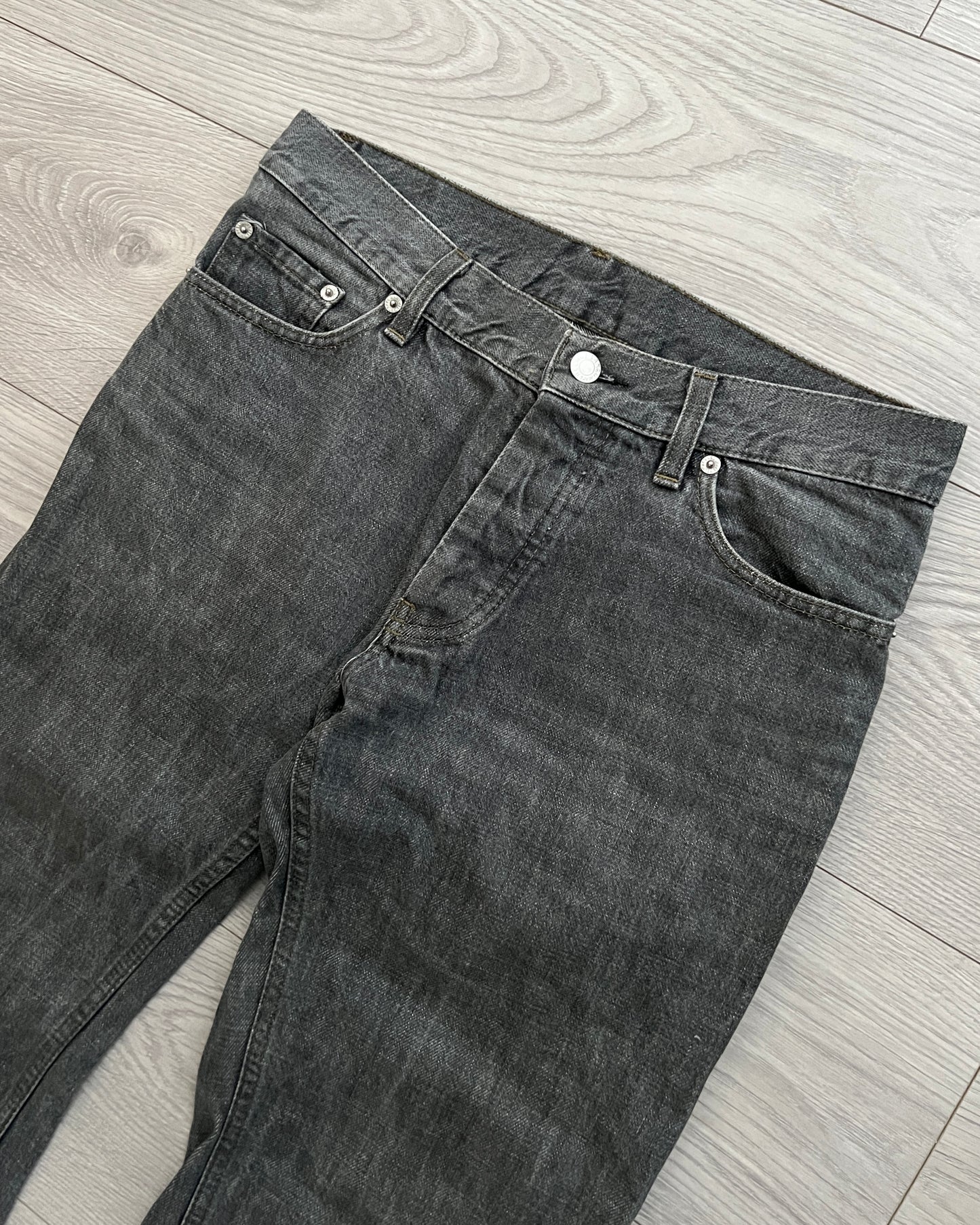 Helmut Lang 1999 Classic Cut Grey Classic 5-Pocket Denim - Size 30