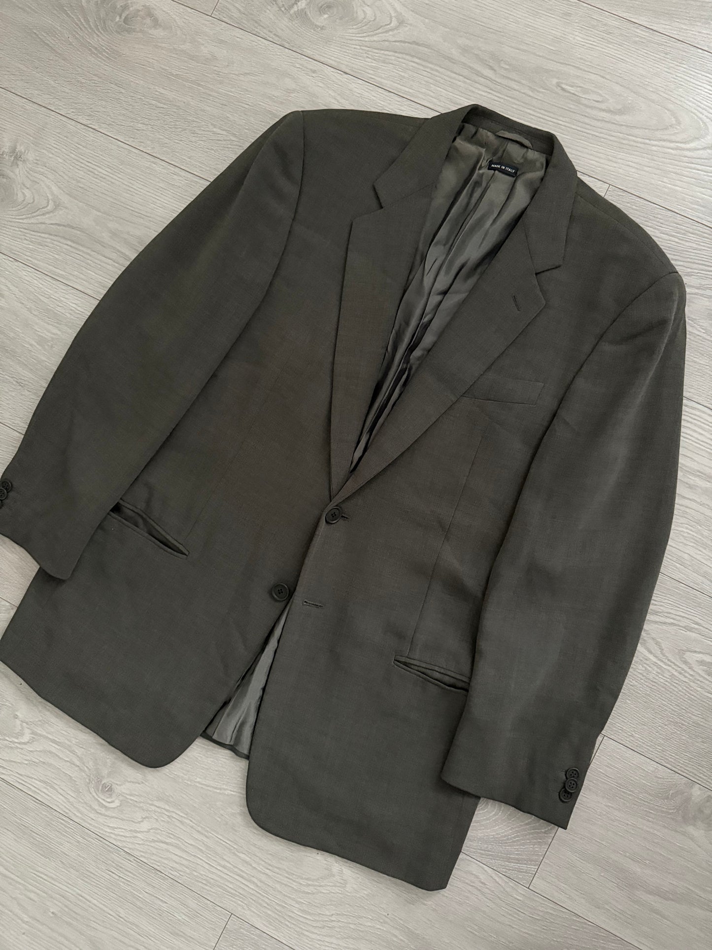 Giorgio Armani 1990s Brown Pleated Wool Suit - Size M Jacket / 32" Waist