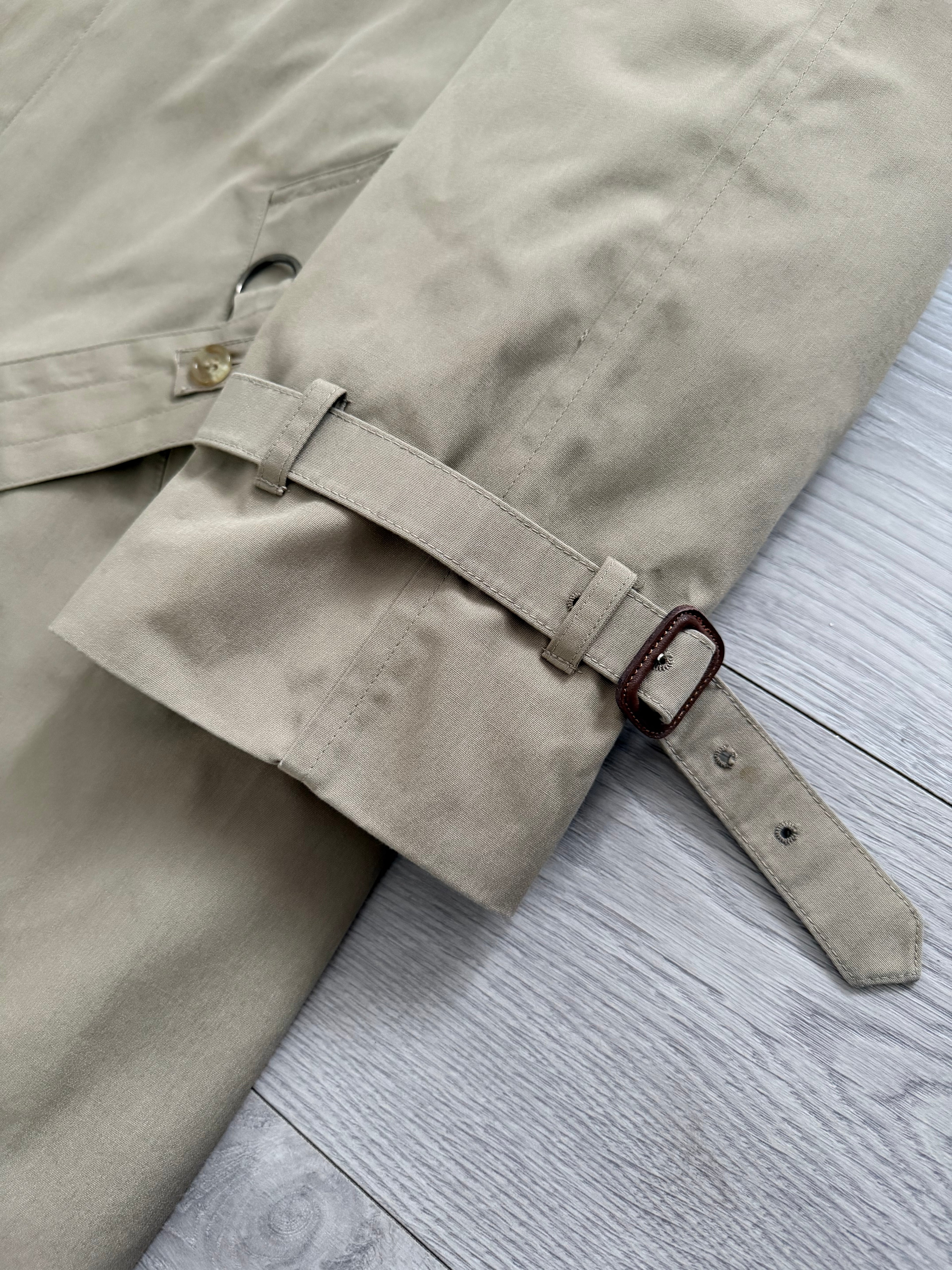 Brooks Brothers Vintage Water Repellent Trench Coat W/ Removable Wool Liner - Size M