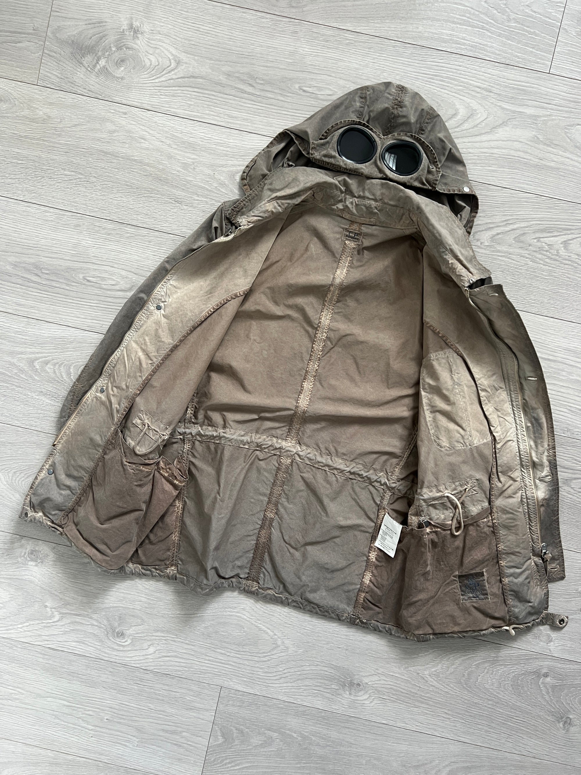 C.P. Company SS2006 Tinto Terra Mille Miglia Garment Dyed Cargo Goggle Jacket - Size M