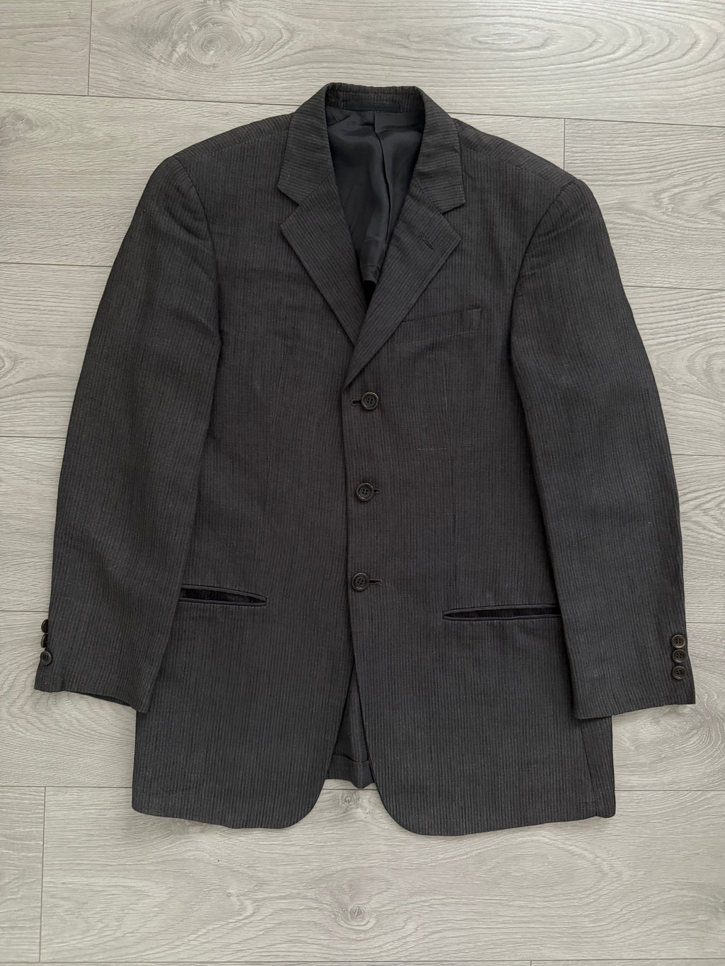 Armani 1990s Pleated Linen Blend Suit - Size S Jacket / 30" Waist