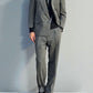 Yves Saint Laurent 1990s Double-Breasted Pleated Wool Suit - Size S Jacket / 30"Waist