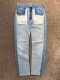 Maison Martin Margiela Artisanal Line (0) AW2004 Re-Worked Inverted Denim Jeans - Size 30" Waist