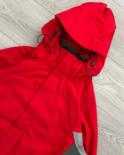 Salomon 00s Red Tri-Tone Waterproof Technical SmartSkin Jacket - Size L