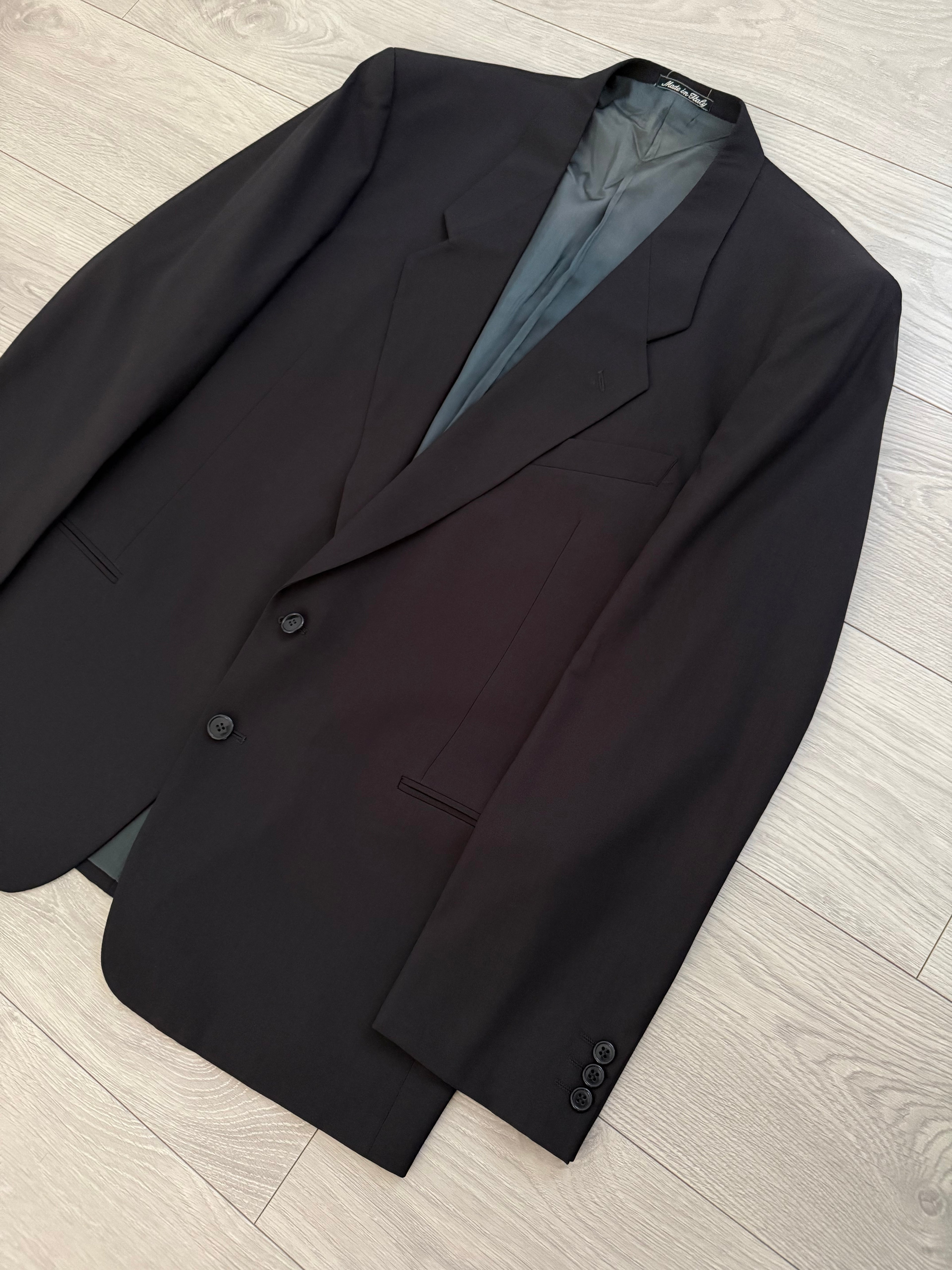 Giorgio Armani 1980s 2B Wool Sport Jacket Blazer Dark Navy - Size XXL