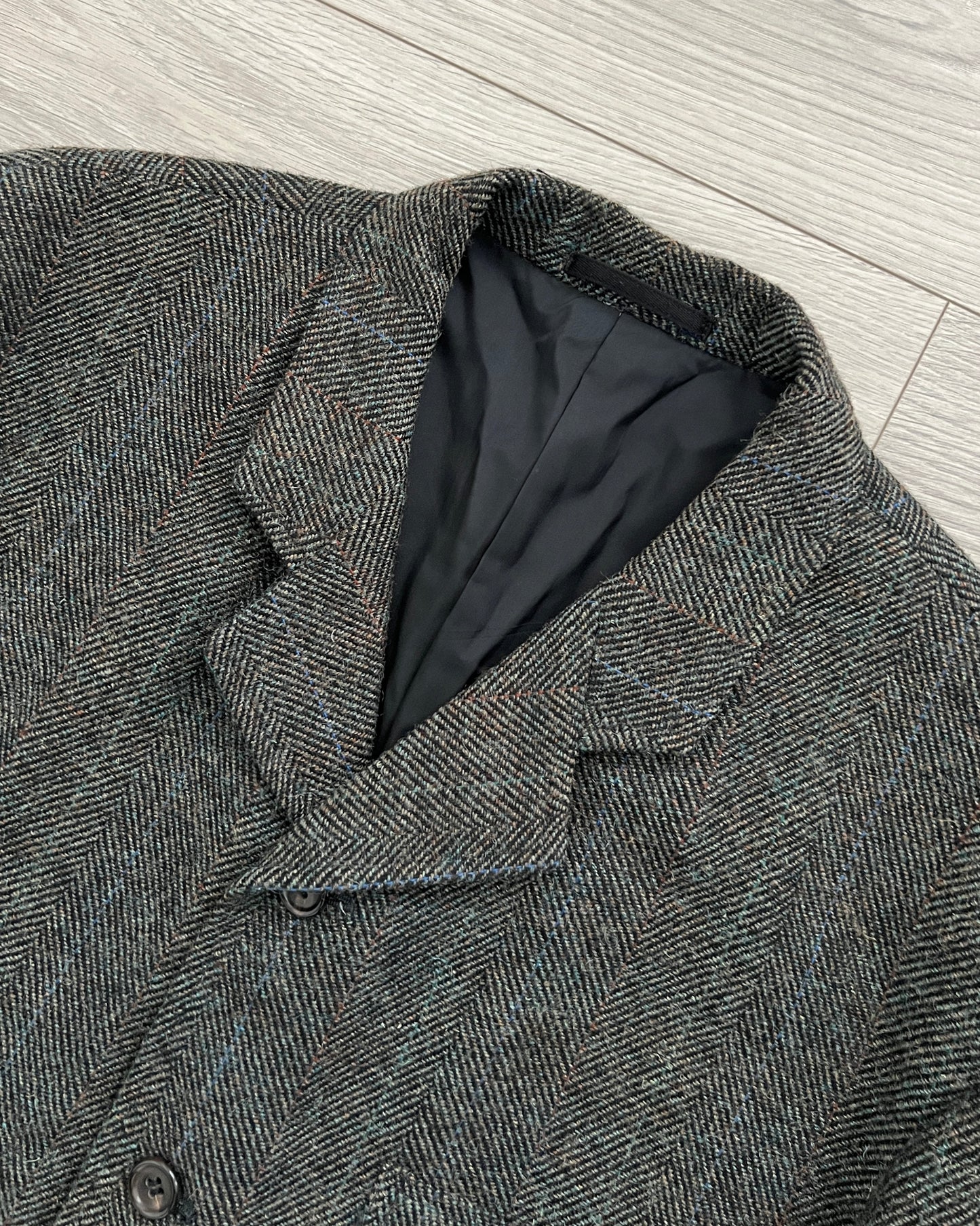 Comme Des Garcons Homme Plus 1990s Pleated Herringbone Suit - Size M Jacket / 32" Waist