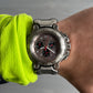 Oakley Crankcase Large 3-Hand Stainless Steel Carbon Watch