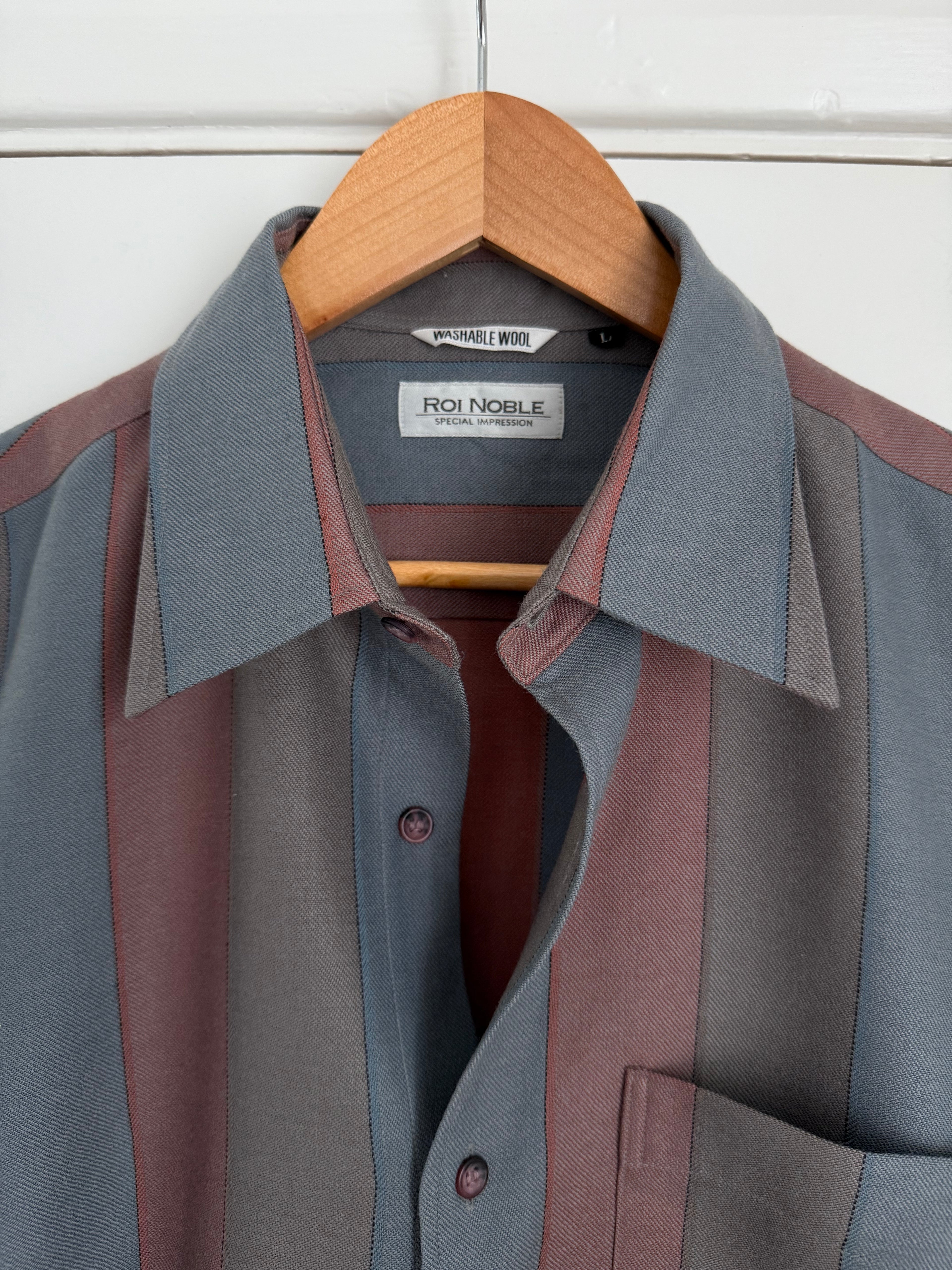 Roi Noble 1980s Wool Shirt - Size M